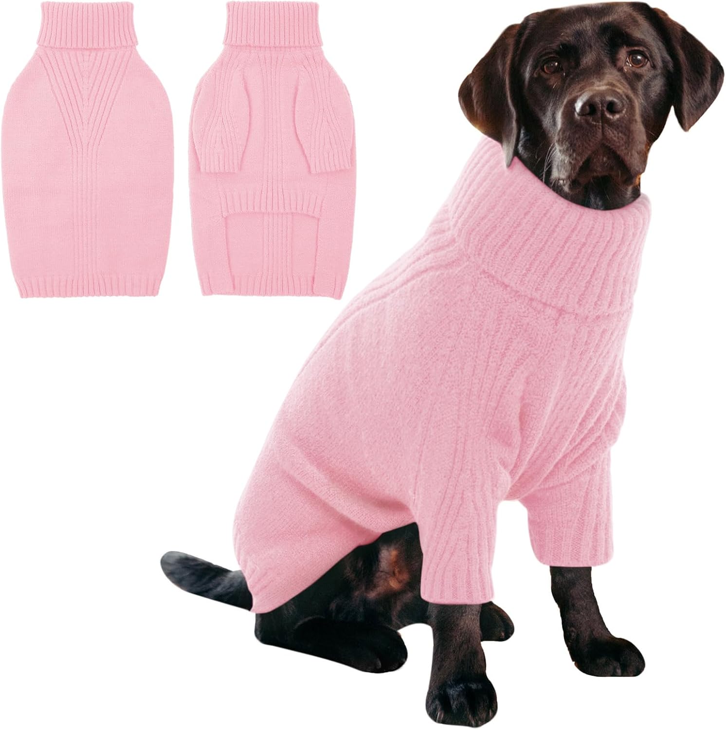 XXXL Dog Sweater for Large Dogs - Cozy Turtleneck Pullover