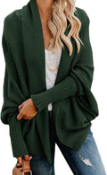 Womens Oversized Chunky Knit Cardigan - Slouchy Kimono Wrap