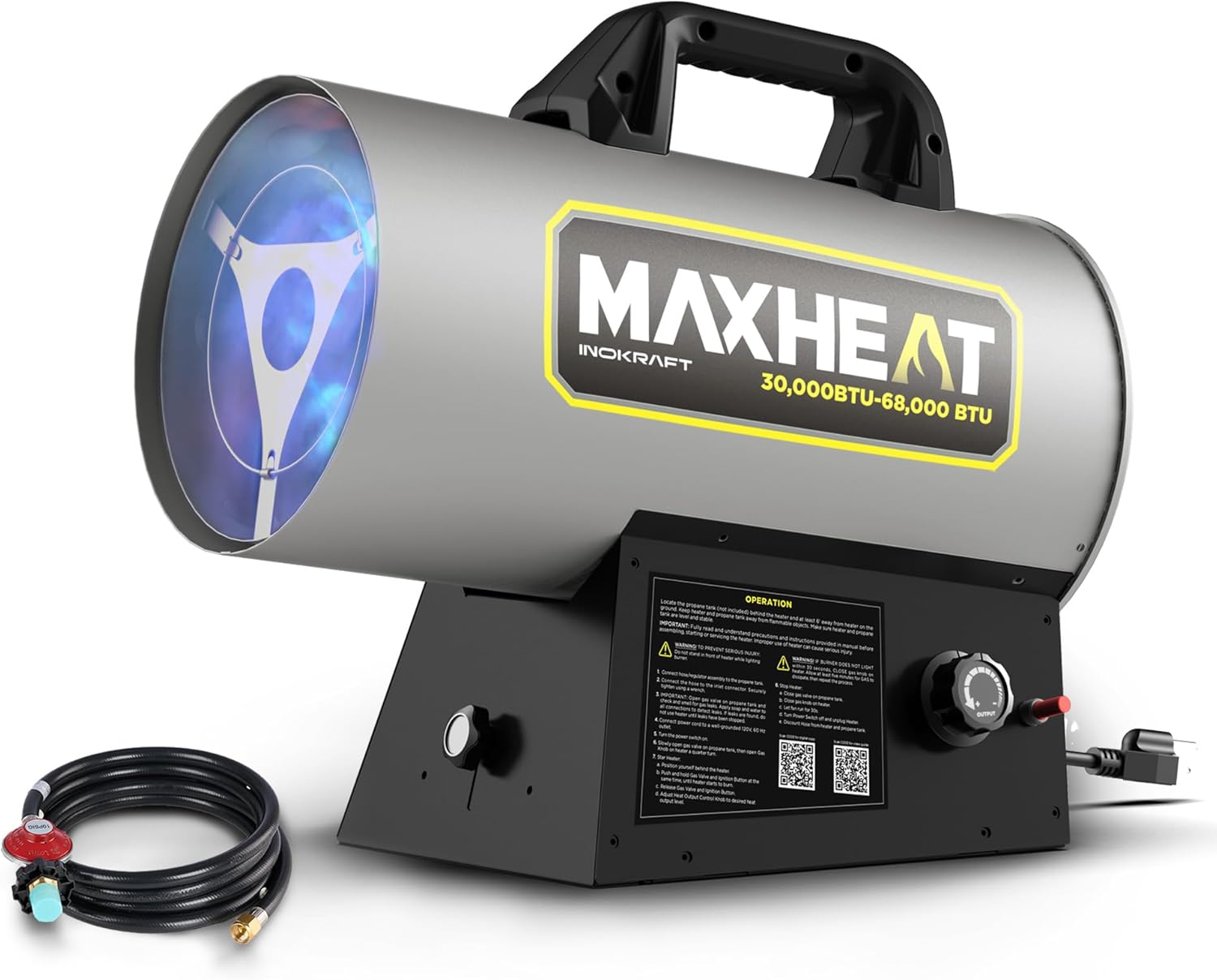 InoKraft Maxheat Propane Heater - 68,000 BTU Power
