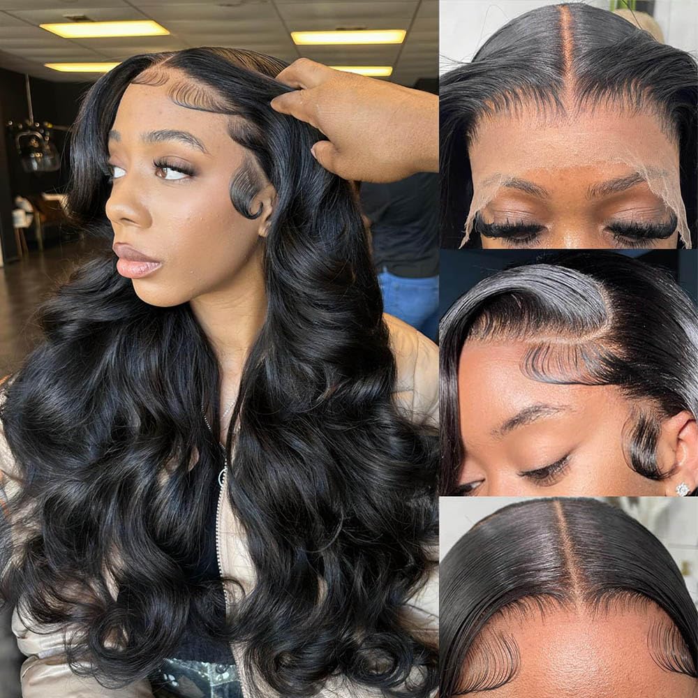 28inch Body Wave Lace Front Wigs Human Hair for Women