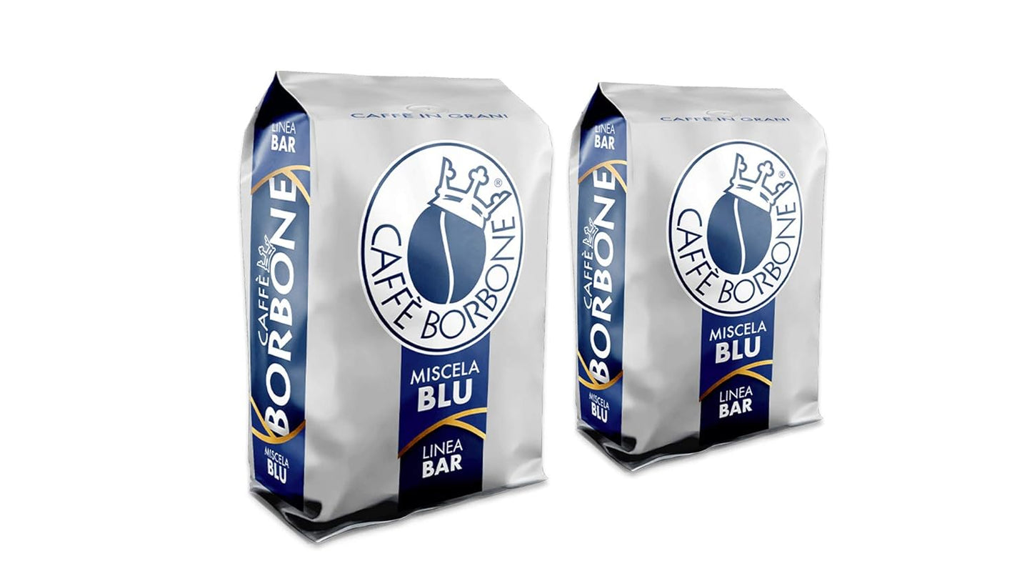 Caffe Borbone Blue Blend Whole Bean Coffee, Authentic Italian Flavor