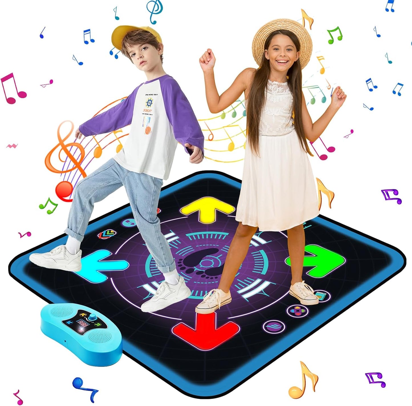 Interactive Light-Up Dance Mat for Kids 4-12