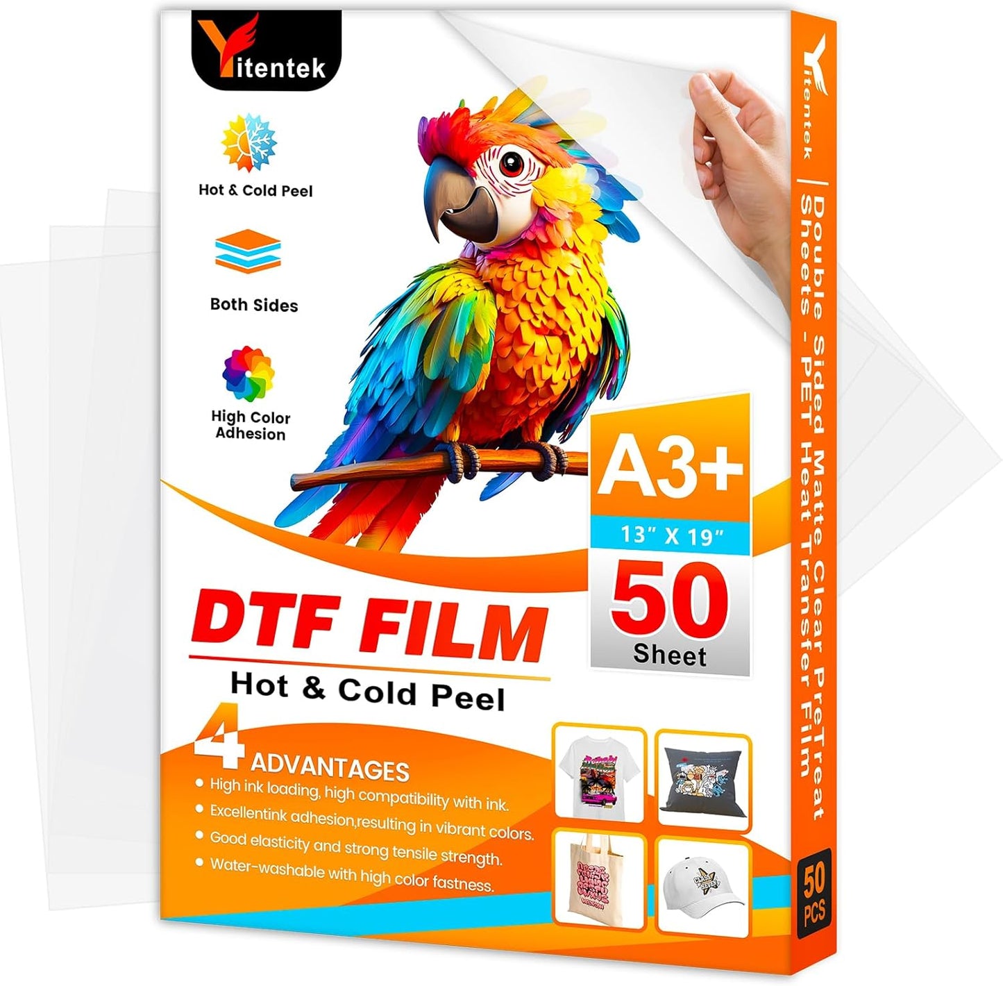 A3+ DTF Transfer Film for Inkjet Printer - 50 Sheets