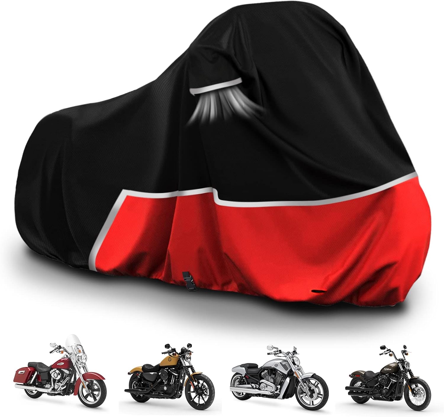 Waterproof Motorcycle Cover for Harley Davidson Cruiser Models