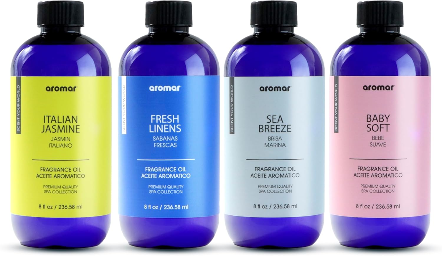 AROMAR Premium Fragrance Oil Set for Aromatherapy & Home Use