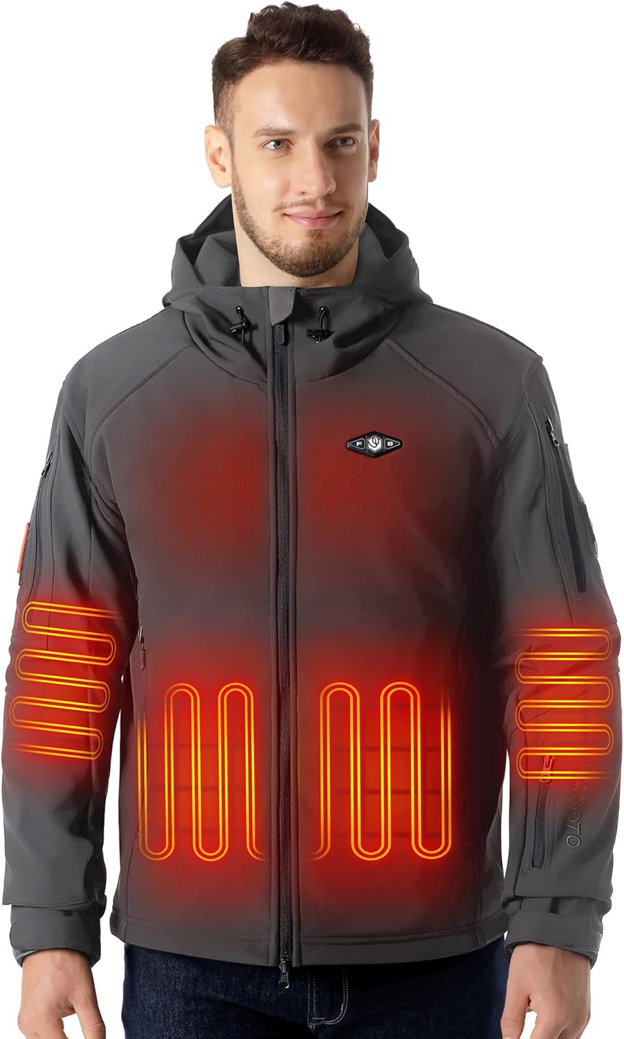 Heated Jackets for Men with 18400mAh Battery Pack Included