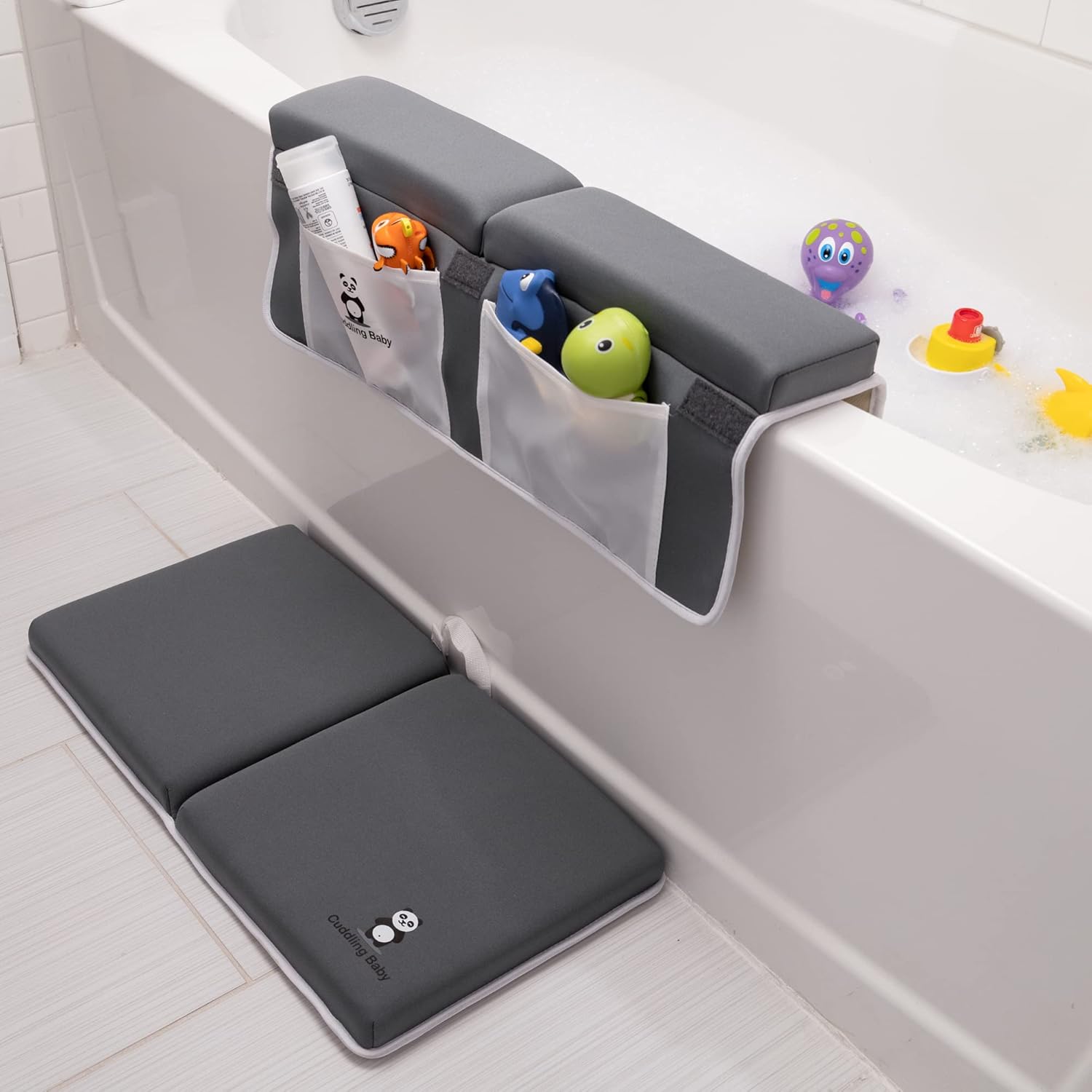 Bath Kneeler and Elbow Rest Pad Set for Comfortable Bathing