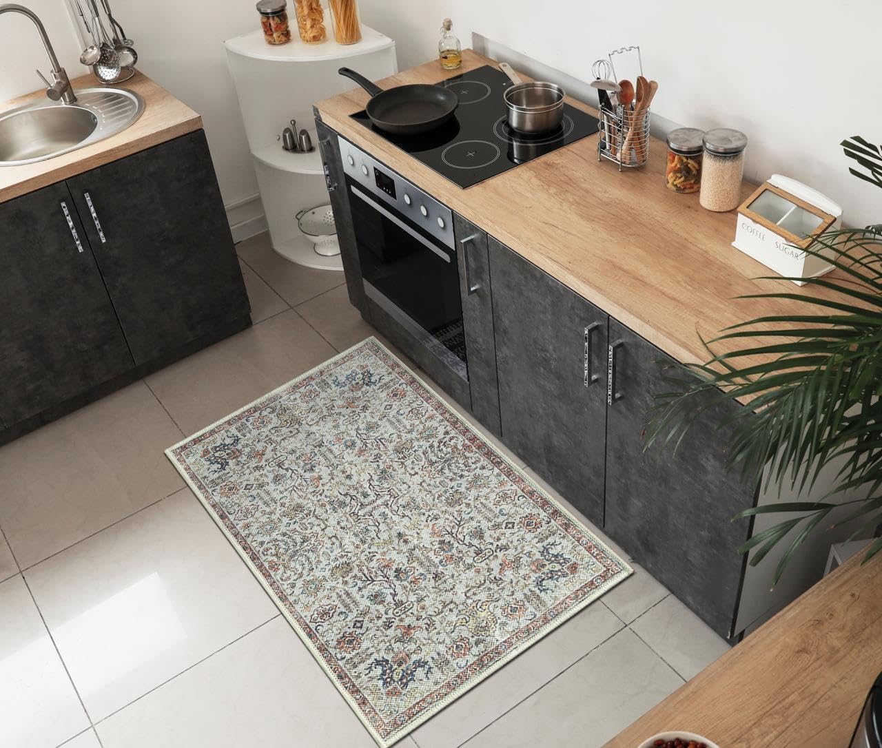 Keen Home Design 2x3 Rug - Vintage Machine Washable Entry Rug
