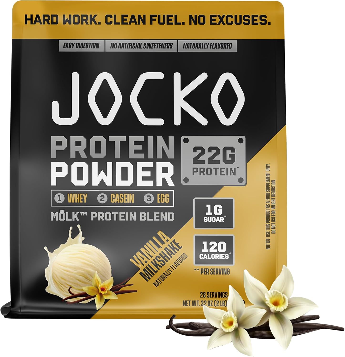 Jocko Fuel Molk Whey Protein Powder for Muscle Recovery & Growth
