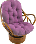 48-in Microsuede Swivel Rocker Cushion - Ultra Violet comfort