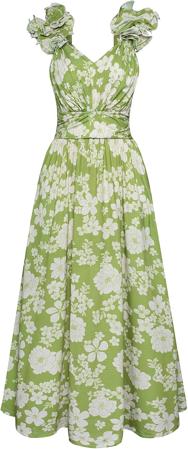 2025 Women's Summer Floral Print Dress for Casual Occasions