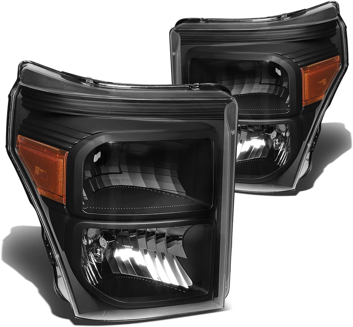DNA MOTORING Headlights Assembly for 11-16 F-Series Super Duty