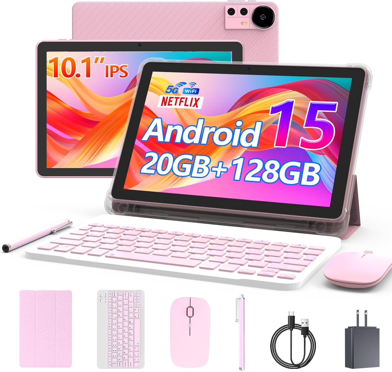 Android 15 Tablet 10 Inch with 20GB RAM and 128GB ROM Storage