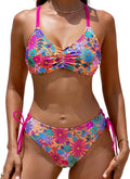 Reversible Bottom Tank Bikini Set for Women - Braided Back Straps