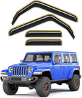in-Channel Rain Guards for Jeep Wrangler JL and Gladiator 2020-2025