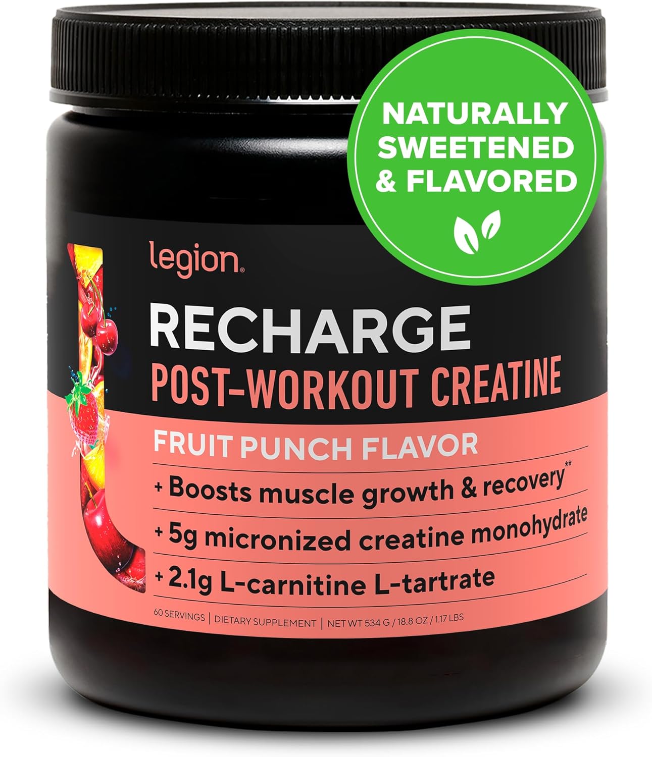 Legion Recharge Post Workout Supplement for Muscle Recovery