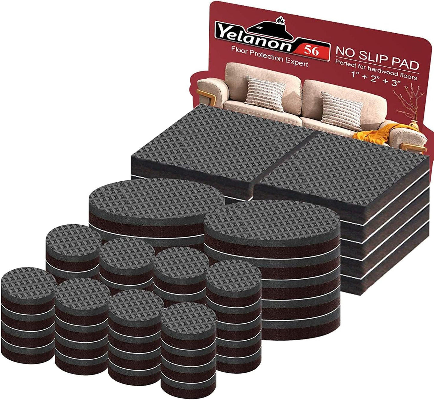 Yelanon Non Slip Furniture Pads - Keep Furniture Safe
