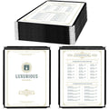 25 Pack Menu Covers Single Page for 8.5 x 11 in Menus - Durable