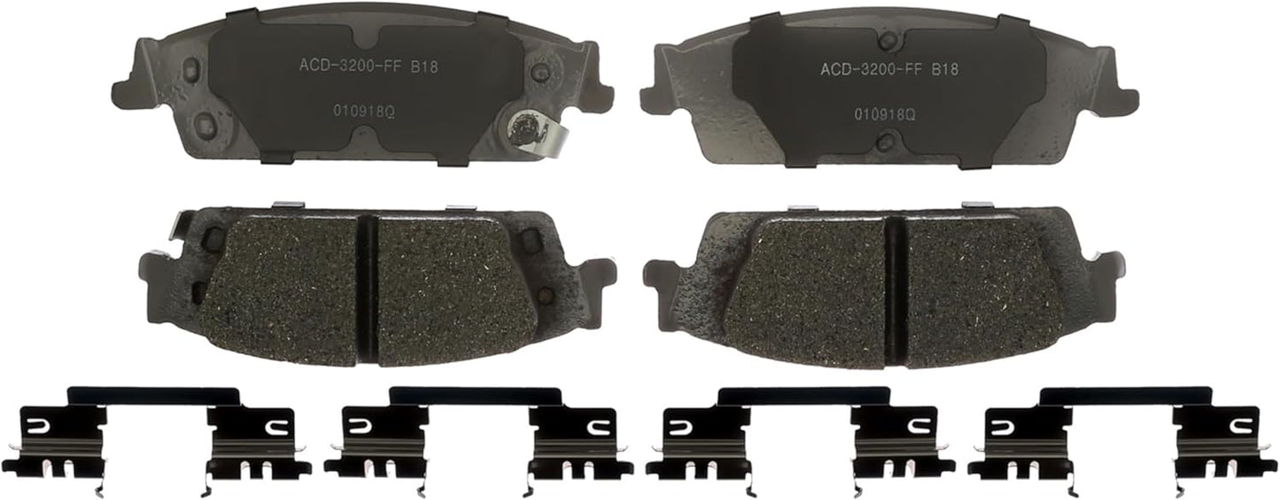 ACDelco Silver Rear Brake Pad Set for Cadillac and Chevy Models