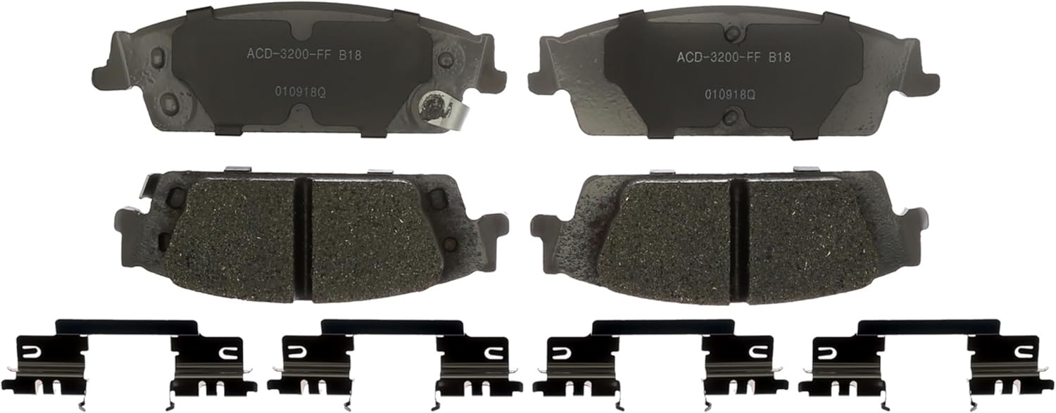 ACDelco Silver Rear Brake Pad Set for Cadillac and Chevy Models