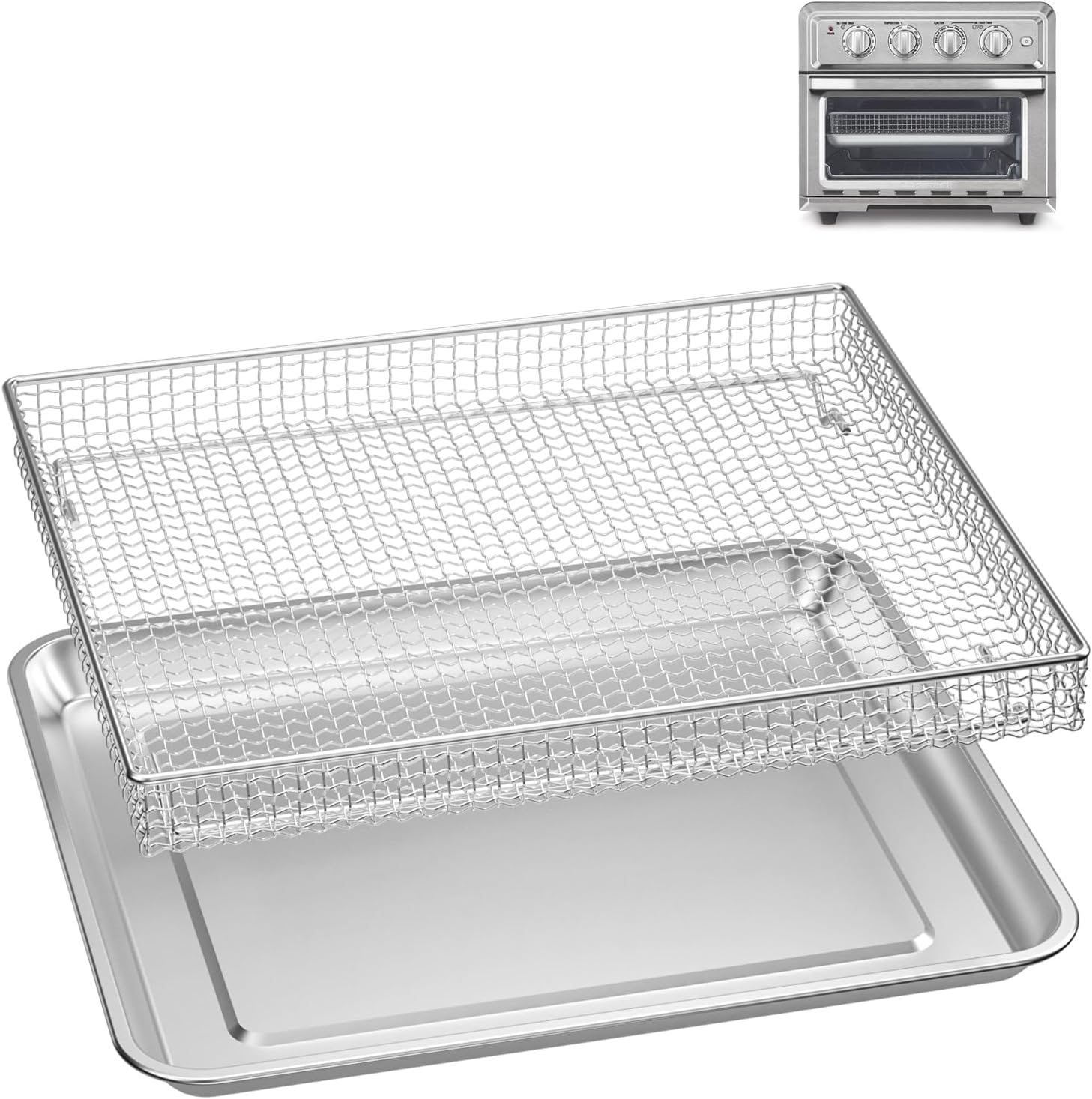 Cuisinart Airfryer Stainless Steel Tray & Basket Set