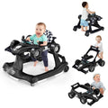 BABY JOY 4-in-1 Baby Walker - Foldable Activity Walker with Lights