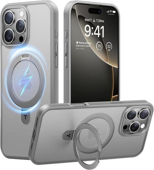 TORRAS iPhone 16 Pro Max Case with Stand, Military Grade Protection