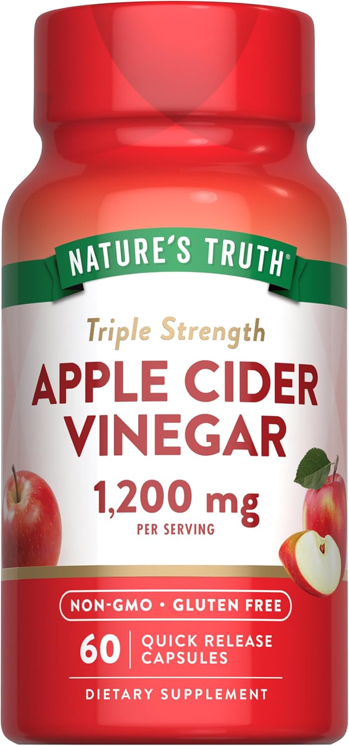 1200mg Apple Cider Vinegar | Quick Release Capsules | Non-GMO
