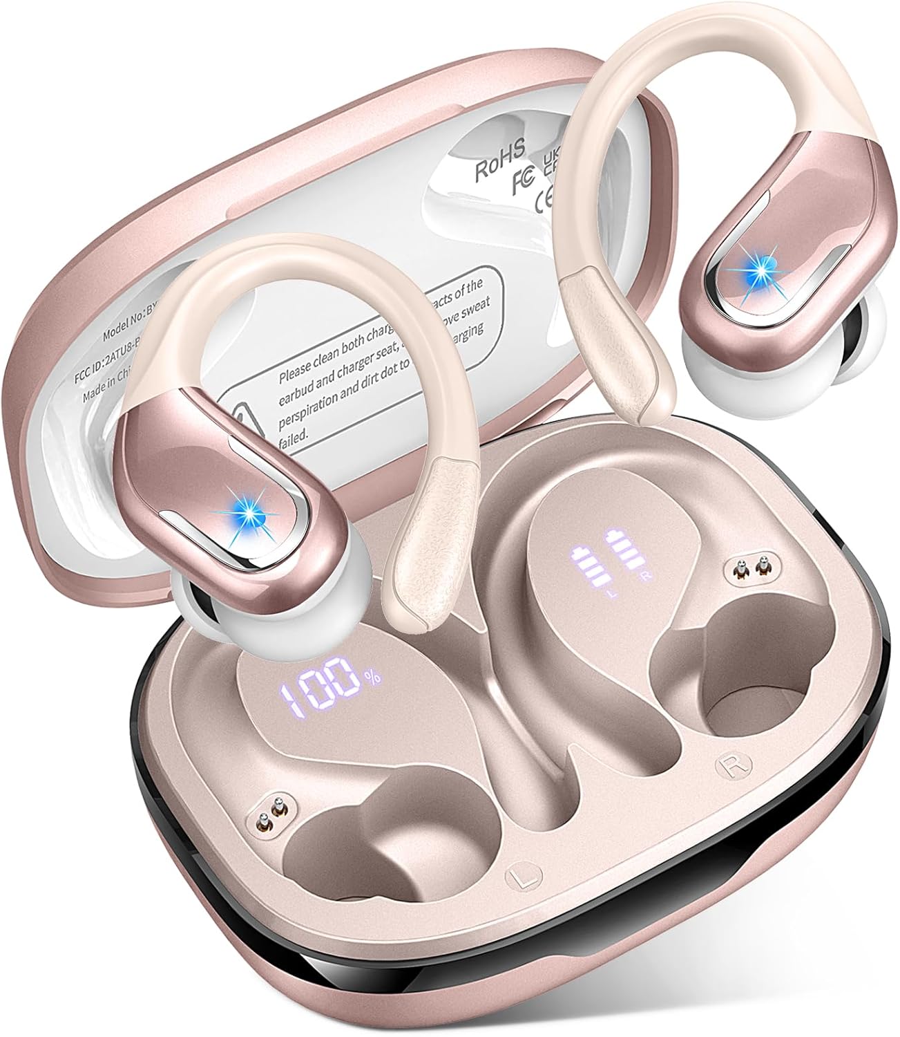 Waterproof Wireless Earbuds with 75H Battery
