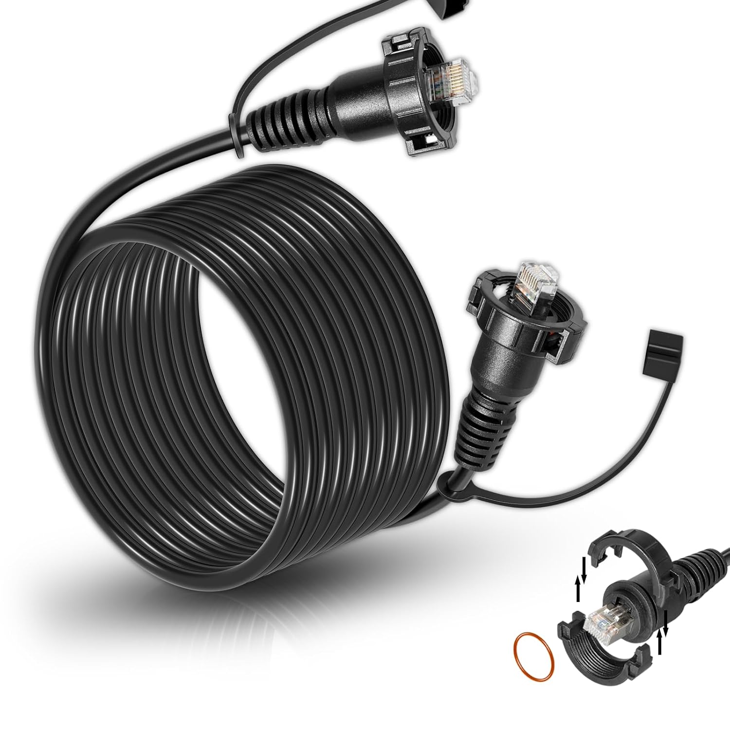25 Foot Marine Network Cable for Garmin GPSMAP and ECHOMAP