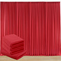 Red Backdrop Curtain Panels 20 ft x 8 ft Photography Backdrop