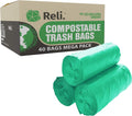 Compostable 33 Gallon Trash Bags 40 Count - Tough, ASTM D6400