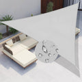 Windscreen4less 12 ft x 12 ft x 12 ft Waterproof Triangle Shade Sail