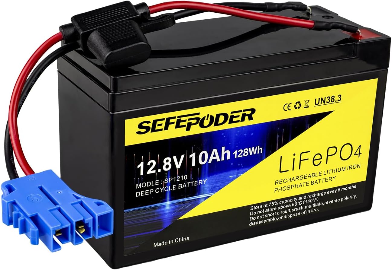 Replacement Battery for Peg Perego 12 Volt Toys - 10Ah Lifepo4