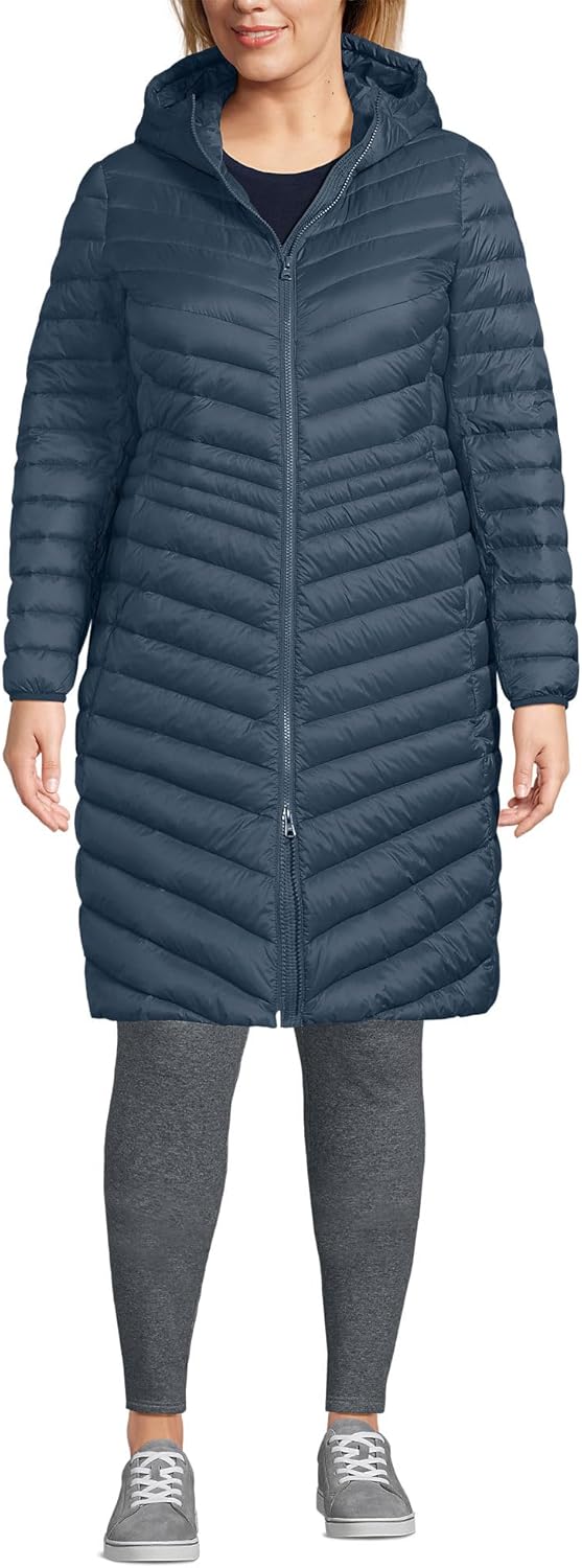 Lands' End Women's Ultralight Packable Long Down Coat Review