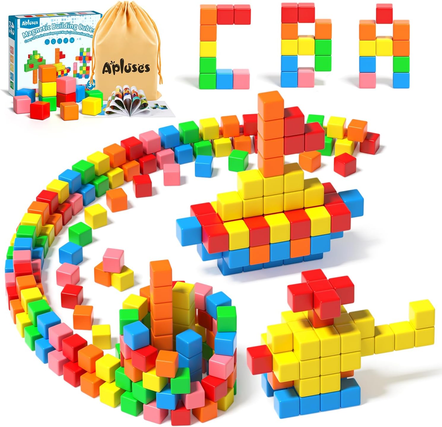 Magnetic Blocks for Kids 3-8, 42PCS Sensory Toys