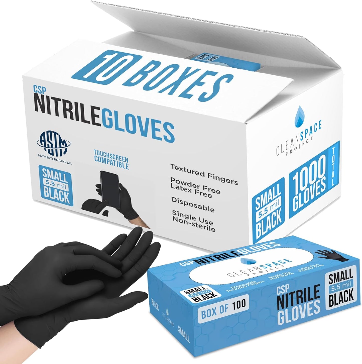 CLEAN SPACE PROJECT Nitrile Gloves for Food Safety and Comfort