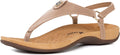 Athlefit Women's Comfortable Orthopedic Sandals T-Strap - Arch Support