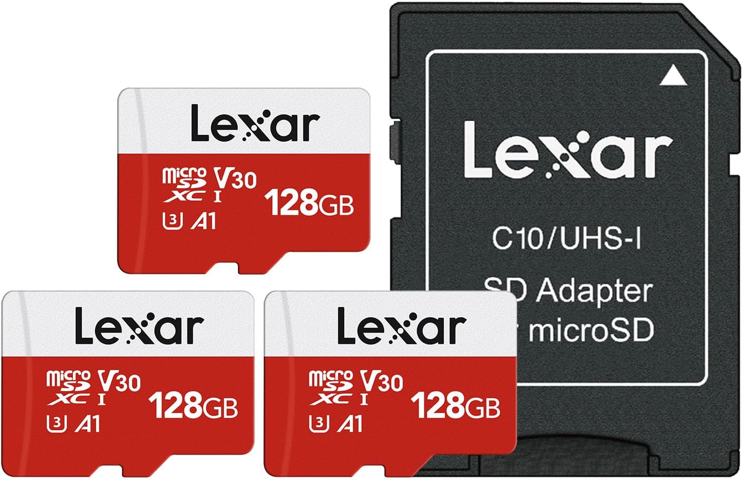 Lexar 128GB Micro SD 3 Pack: High-speed UHS-I memory