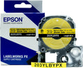Epson LABELWORKS 203YLBYPX Shrink Tube Tape - Black on Yellow