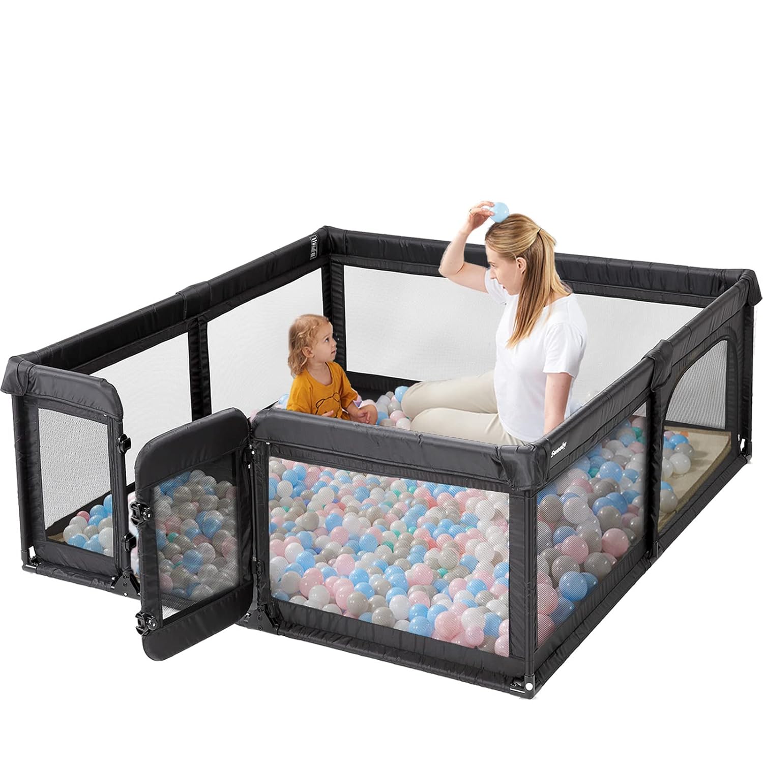 Sweeby Large Playpen: Safe Indoor Fun Zone