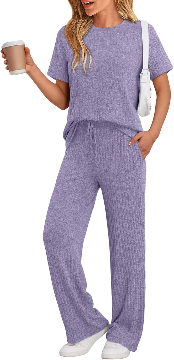 LILLUSORY 2 Piece Lounge Sets for Women Summer Vacation Outfits