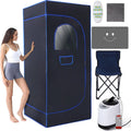 Portable Home Sauna Box w/ Steamer & Chair