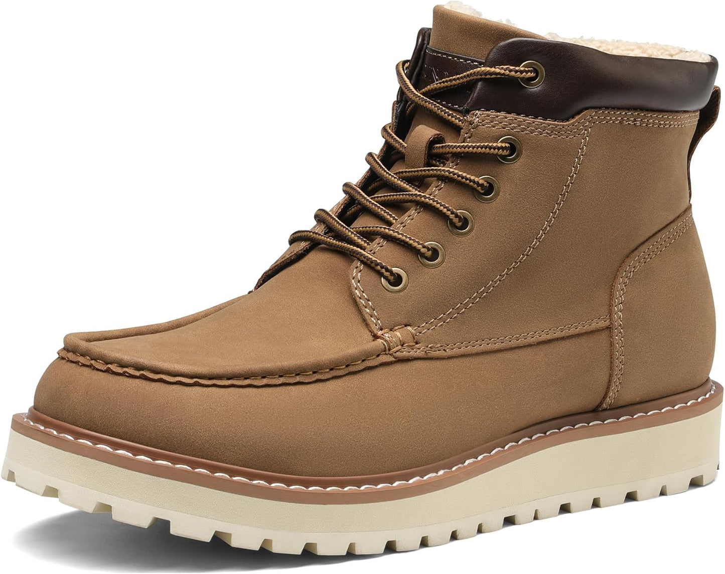 Bruno Marc Men's Moc Toe Boot for Ultimate Comfort and Style