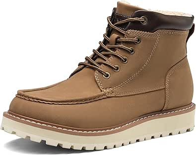 Bruno Marc Men's Moc Toe Boot: Comfort Meets Casual Style