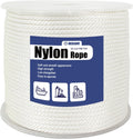 Nylon Rope 500 ft 1/4 in Braided Utility Rope - Durable Outdoor Use