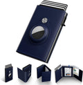 Slim Leather AirTag Wallet for Men: Stylish Card Holder Design