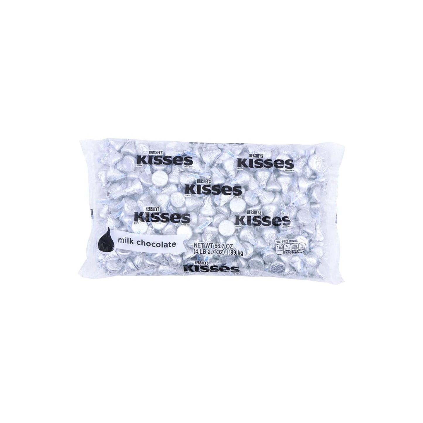 HERSHEY'S KISSES Milk Chocolate Candy Bulk Bag for Events