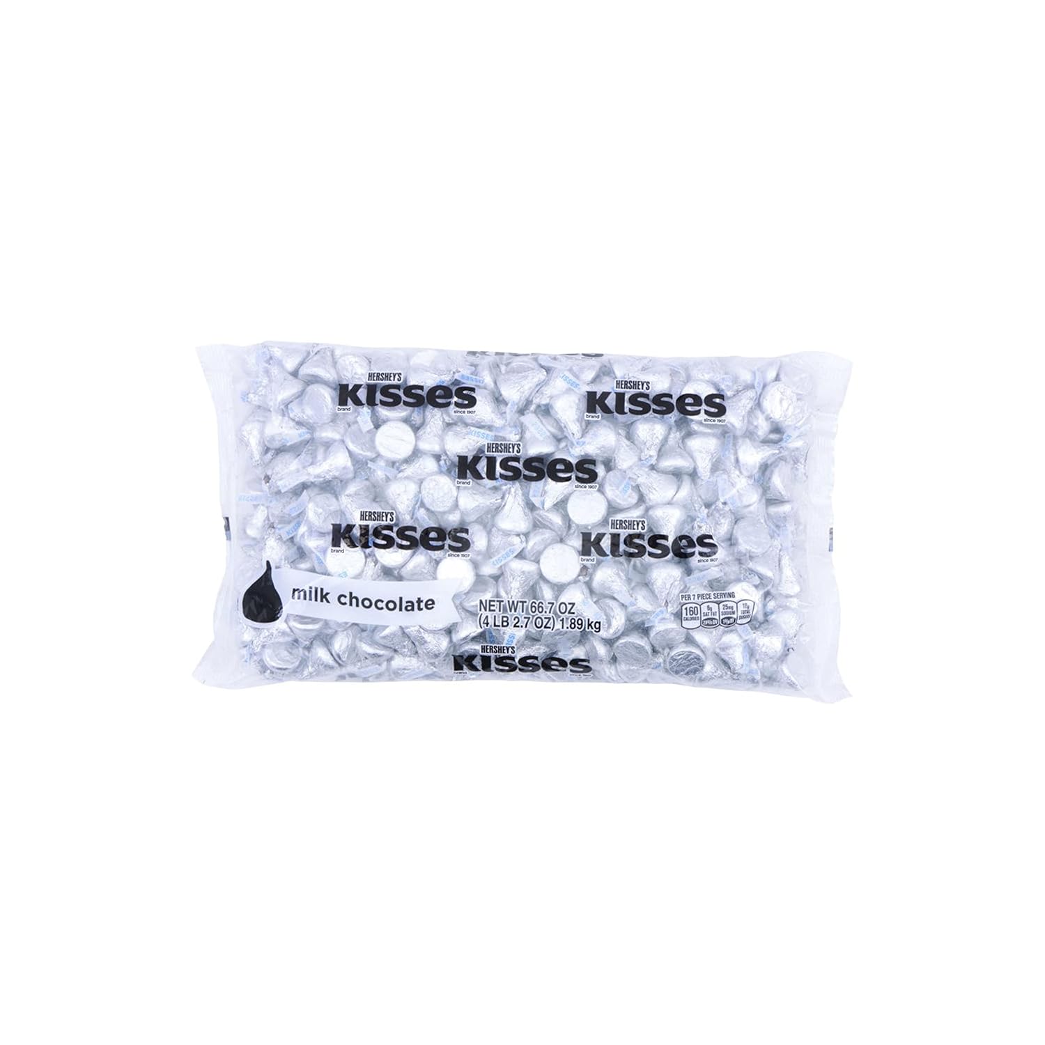 HERSHEY'S KISSES Milk Chocolate Candy Bulk Bag for Events