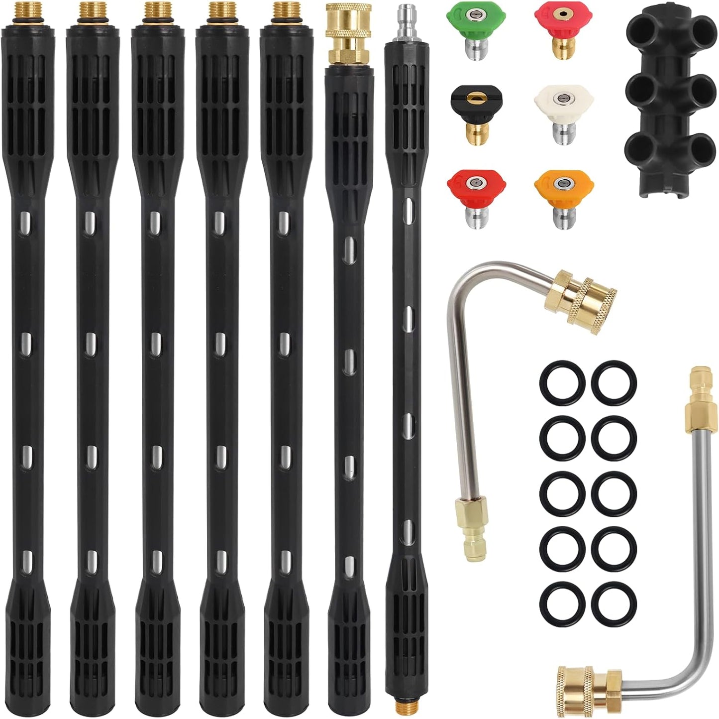 Upgraded Pressure Washer Extension Wand for Gutter Cleaning